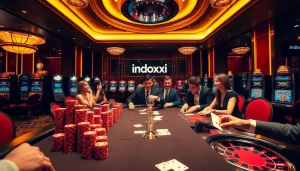Engage with indoxxi at a luxurious casino, where players enjoy poker and roulette.