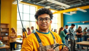 Students engaged in hands-on training at trade schools oahu focused on practical skills.