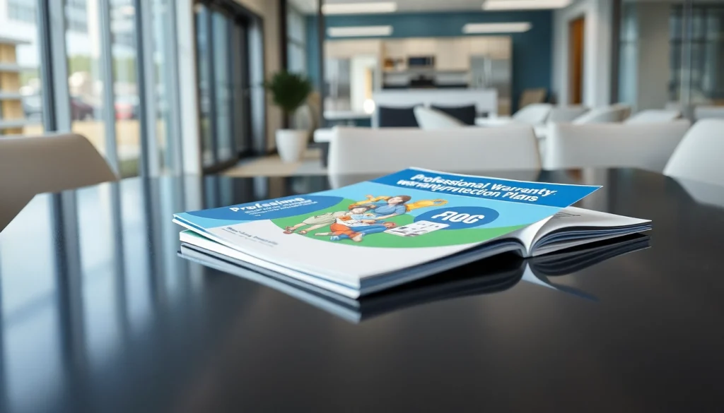 Explore detailed warranty protection plans brochure showcasing features for peace of mind.