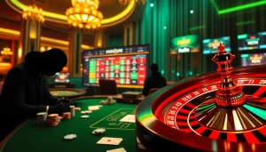 Engage in thrilling gameplay at https://i9bett.cn.com/ with vibrant casino tables, poker chips, and online betting excitement.
