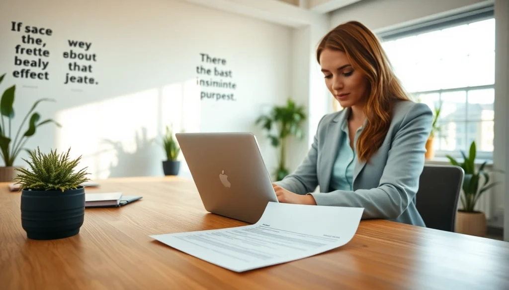 Complete the eta uk application form in a professional office setting with vibrant decor.