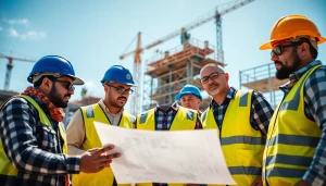 Texas association of builders team collaborating on a construction project.