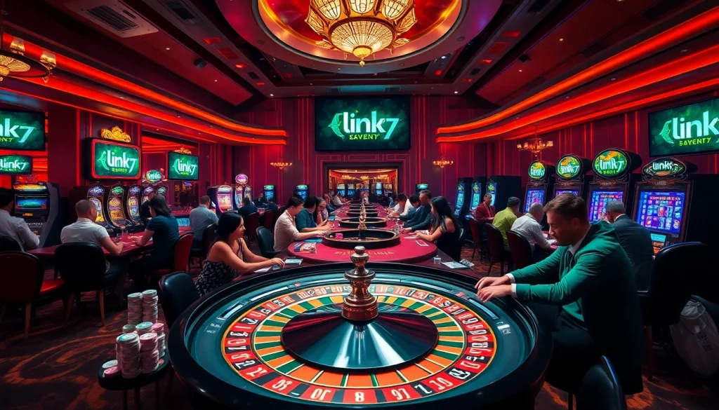 Players thrill at a luxury casino featuring excitement around link seven77 games and stakes.