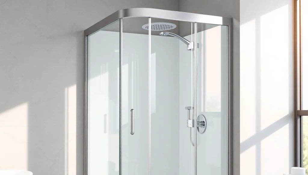 Erleben Sie die sonni Duschkabine 80x80 in einem modernen Badezimmer-Design.