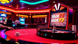 Exciting scene from Slot777 casino showing vibrant gaming action on a roulette table.