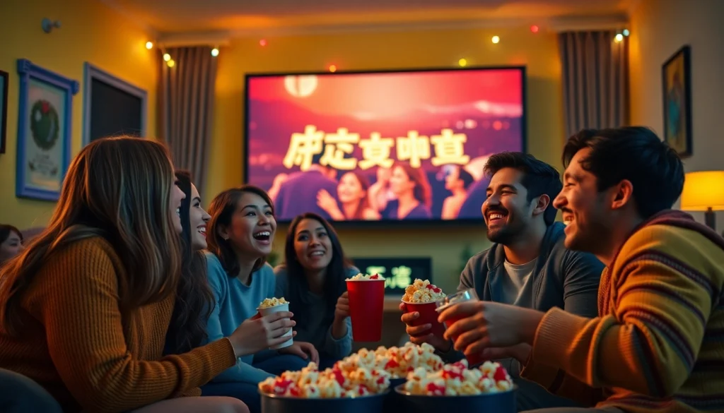 สนุกสนานกับการดูหนังออนไลน์ในบรรยากาศที่อบอุ่นกับเพื่อนๆ